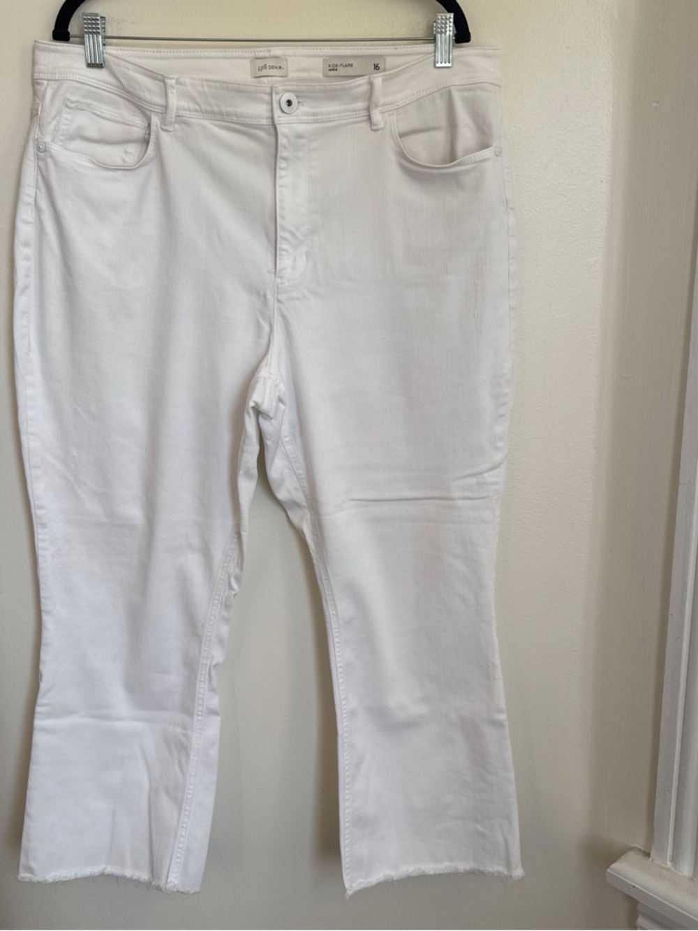 J. Jill White kick-flare Ankle Jeans